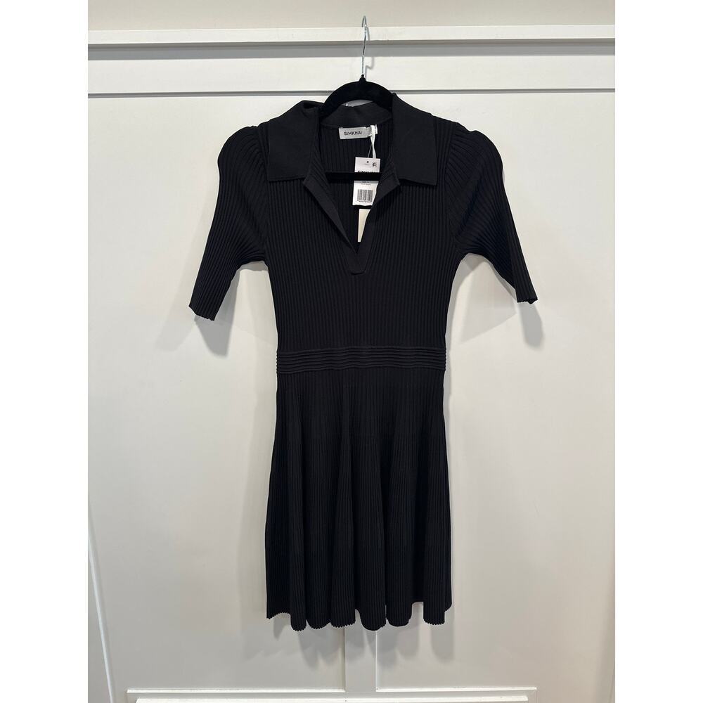 NWT Simkhai Signature Patricia Knit Ribbed Dress Size S
